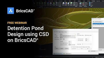 Detention Pond Design using Civil Site Design on BricsCAD - Webinar