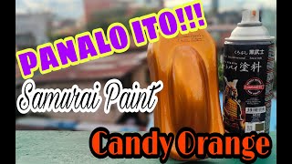 H168 Candy Orange Samurai Paint | Metallic effect | Tutorial | Ynnos Moto