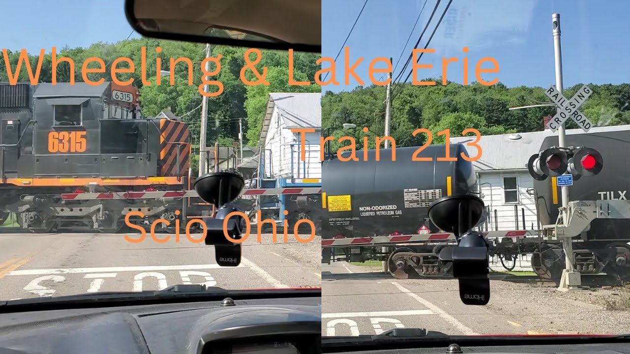 Wheeling & Lake Erie Train 213 rolling West through Scio Ohio On the