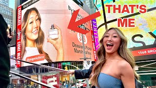 I WAS ON A BILLBOARD IN TIMES SQUARE