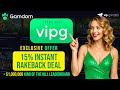 Gamdom Promo Code "vipg" | 15% Instant Rakeback