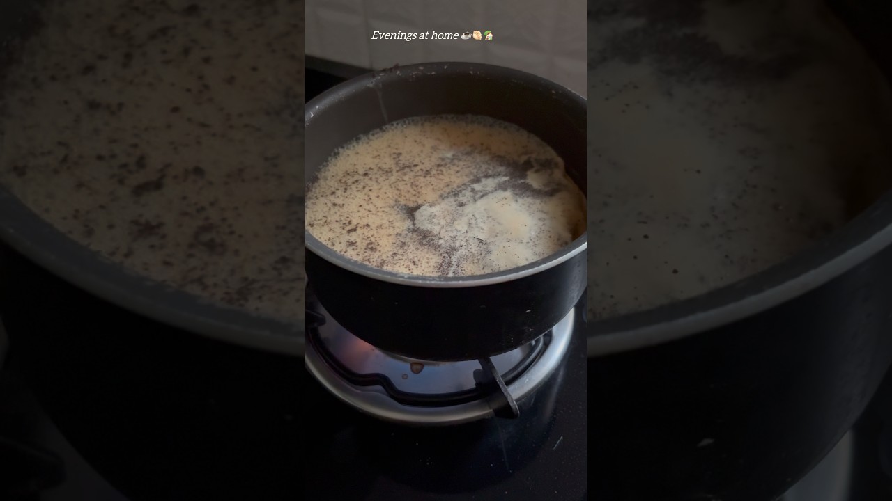 Evening at home 🏠🤍|