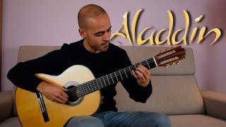 Video thumbnail of "A whole new world - Aladdin - TAB Fingerstyle Guitar Cover"