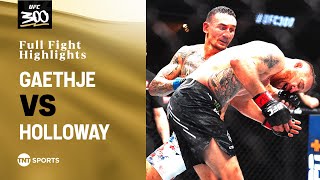 GREATEST KO OF ALL-TIME 💣 | Justin Gaethje vs Max Holloway | #UFC300 Highlights