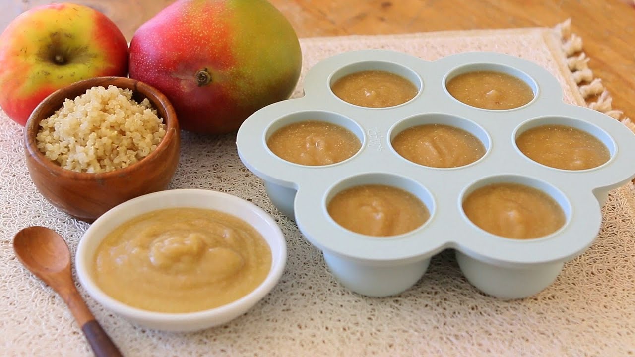 Mango Quinoa and Apple baby food recipe +6M | BuonaPappa