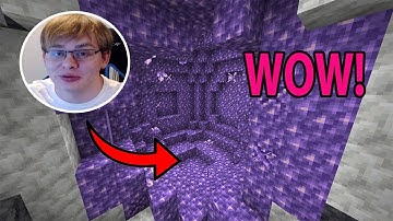 Gamers Reaction to First Seeing Amethyst in Minecraft 1.17 Cave Update