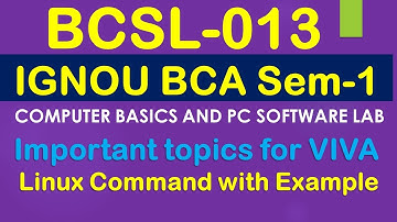 BCSL-013: questions for Viva bcsl013 | bcsl-013 | bcsl13 | Computer Basics and PC software Lab