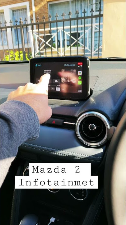 Infotainment system on the Mazda 2