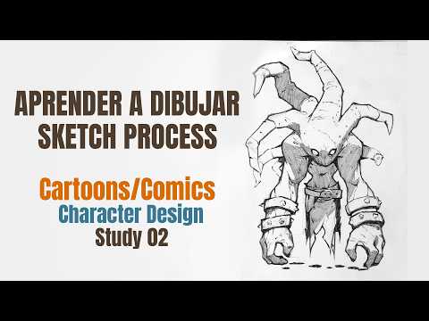 Aprender a Dibujar | Cartoon Character sketch | Study 02