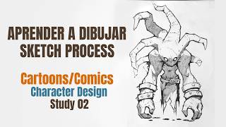 Aprender a Dibujar | Cartoon Character sketch | Study 02