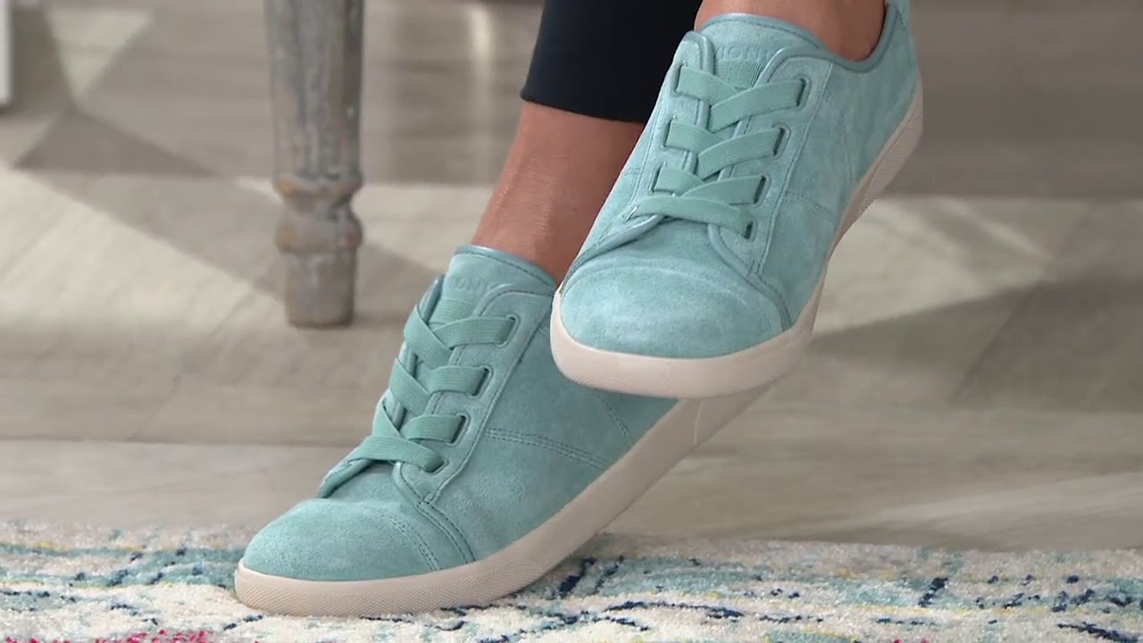 vionic cupsole suede sneakers