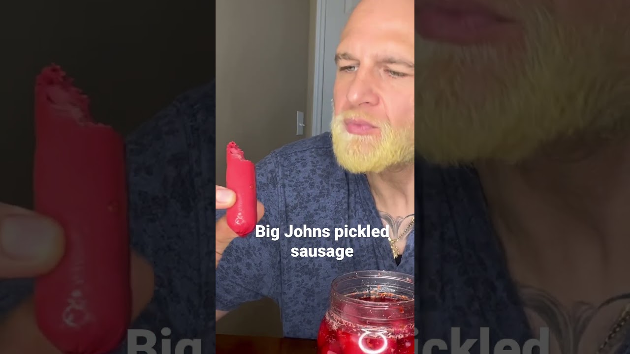 Tasting pickled sausage from Walmart!
