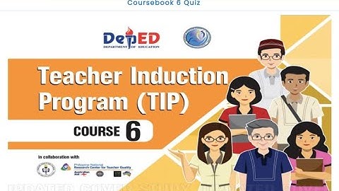 TIP Course Book 6 Quiz I Answer Key