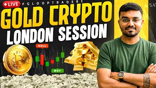 LIVE XAUUSD & BTC ANALYSIS | LONDON Session Forex Trading Hindi | SMC | DAY 11 | FGLOOPTRADERS