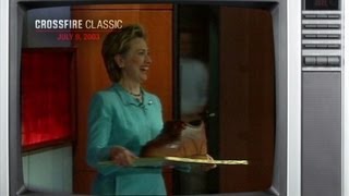 Crossfire Classic: Tucker Carlson eats Hillary Clinton...