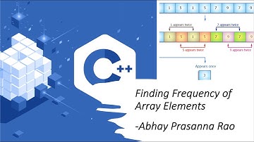 Finding Frequency of an element present in the array || C++ Projects ||