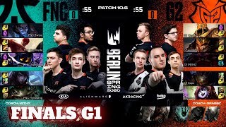 Fnatic vs G2 Esports - Game 1 | Grand Finals PlayOffs S10 LEC Spring 2020 | FNC vs G2 G1