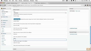wordpress Custom Post Types 1 Chapter Overview
