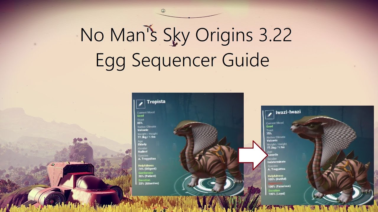 No Man's Sky Origins 3.22 Companions Egg Sequencer Tutorial - YouTube