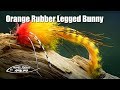 Orange Rubber Legged Bunny - pike, musky and bass fly tying