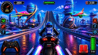 💥リアルスピード バイクレース Android | HD モーターサイクル ゲームプレイ 高速バイク …· screenshot 5
