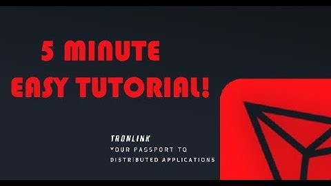 HOW TO SETUP TRONLINK - START USING DAPPS!