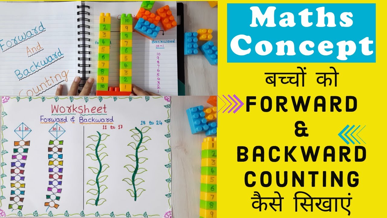forward and backward counting ukg maths senior kg maths concept youtube