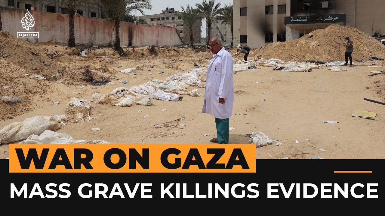 Gaza emergency officials present evidence of mass grave killings | Al Jazeera Newsfeed