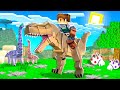 STARTING a JURASSIC WORLD in MINECRAFT! (DINOSAURS)