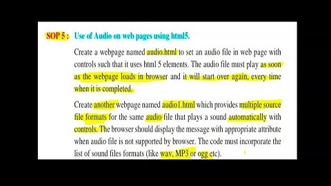 SOP5|IT Practicals|Advanced Web Designing|Chapter 1|Class 12|SYJC|HSC|Information technology