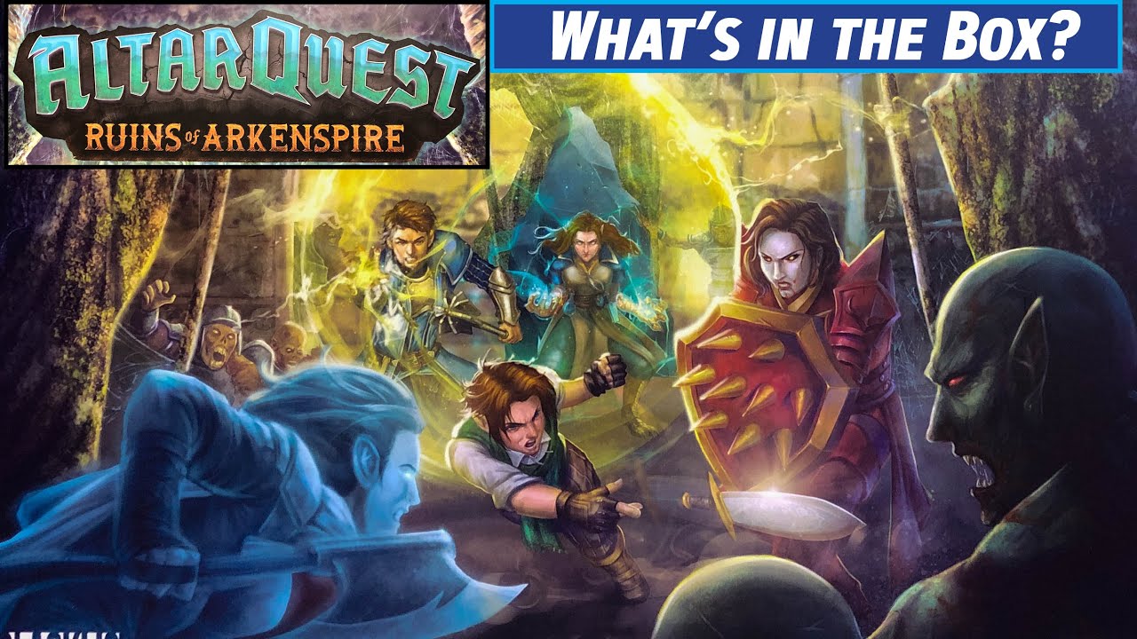 The RUINS OF ARKENSPIRE Expansion for ALTAR QUEST Unboxing Published by BLACKLIST GAMES