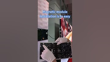 Magnetic module,installation is so easy #Ledvdi #ledscreen #digitalsignage #ledvideowall #ledpanel