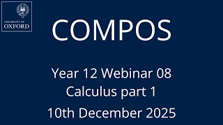 COMPOS'25 Y12 Webinar 08 - Differentiation