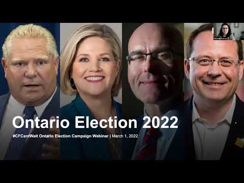 #CFCantWait Ontario Election Campaign Launch Webinar