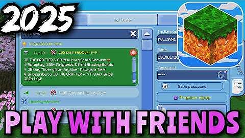 How To PLAY WITH FRIENDS In MultiCraft! *2025*