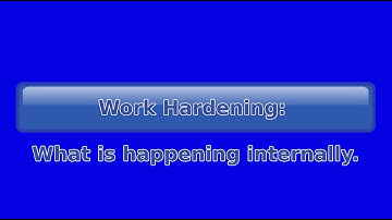 Metals - Work Hardening - theory - what is happening inside the metal - HSC Engineering Studies.