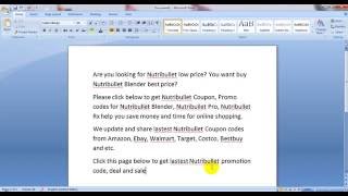 Nutribullet Coupon, Promo codes - Update daily