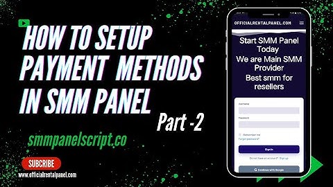 How to Setup payment method in Smm Panel | Smm Panel Script | Official Rental Panel