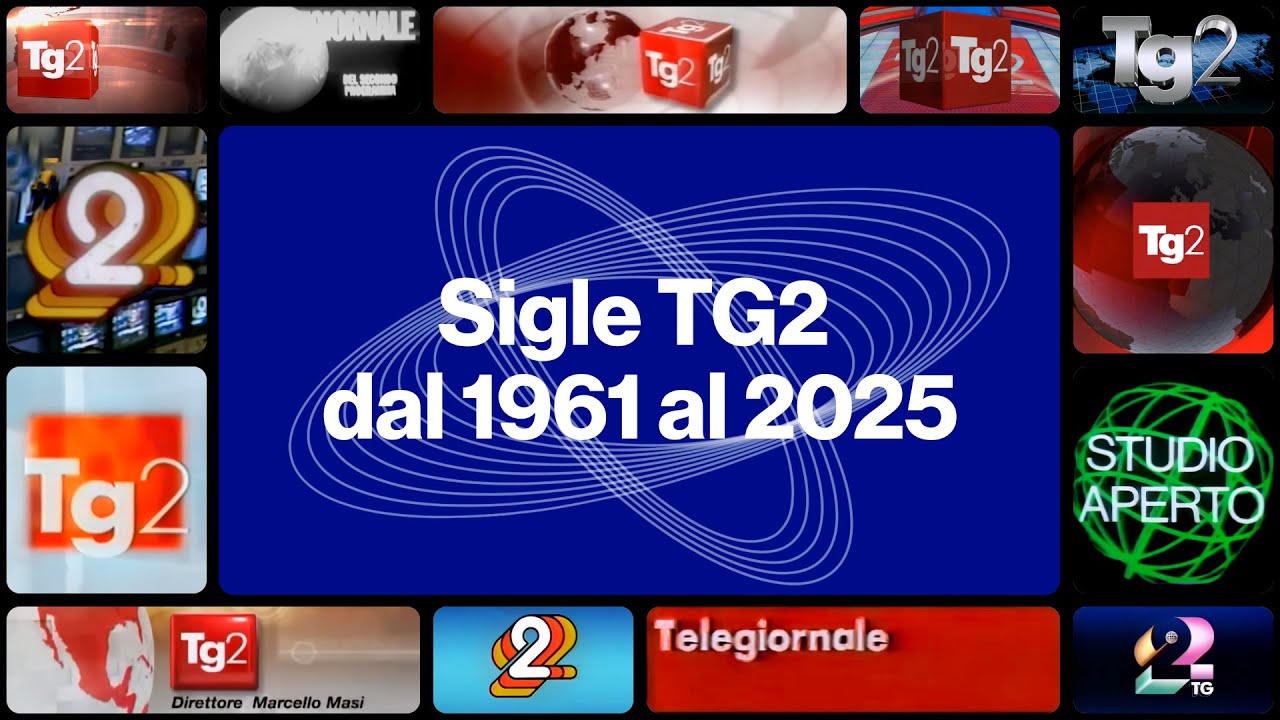 Sigle TG2 dal 1961 al 2025