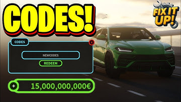 *NEW* ALL WORKING UPDATE 0.9 CODES FOR FIX IT UP 2025! ROBLOX FIX UT UP CODES