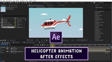 How To Animate a Helicopter in AFter Effects