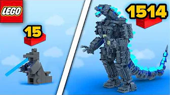 LEGO GODZILLA From 15 to 1514 Parts | Comparison