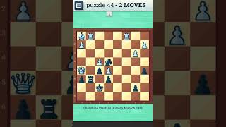 CHESS PUZZLE - 44 | Checkmate in two moves | Chess, Chess Strategy, Chess Game, Chess Puzzles screenshot 5