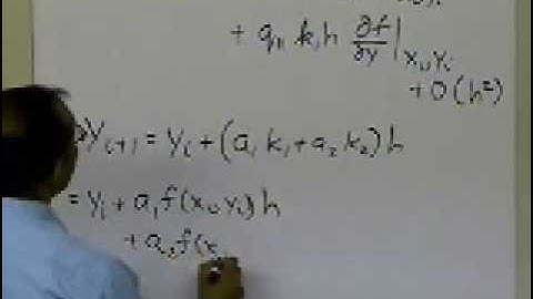 Chapter 08.03: Lesson: Runge Kutta Second Order Method Derivation: Part 2 of 2