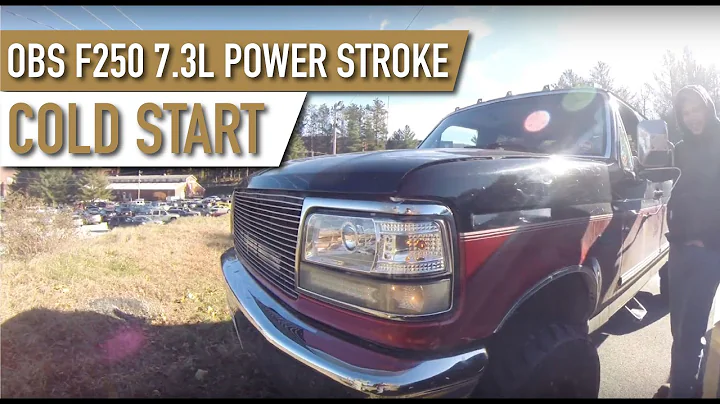 OBS 1997 F250 7.3l Powerstroke COLD START!!!