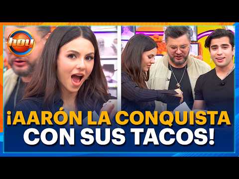 Victoria Justice gives in to Aarón Mercury's TACOS | Programa Hoy