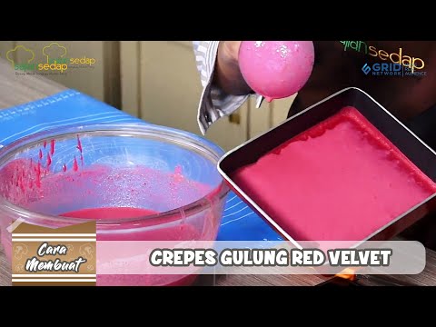 DI JAMIN DEH KETAGIHAN! CREPES GULUNG RED VELVET YANG GAMPANG BANGET BUATNYA