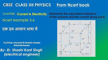 12th physics example 3.6. chapter 3 current electricity.  physics ncert example 3.6 .