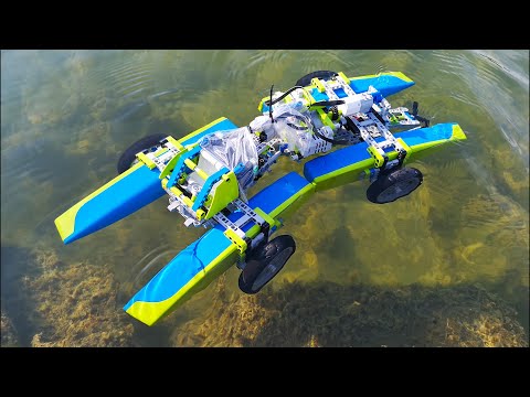 LEGO Amphibious vehicle presentation and test