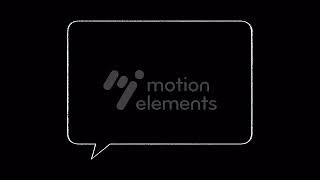 MotionElements hand drawn speech bubble frames transparent background alpha channel preview